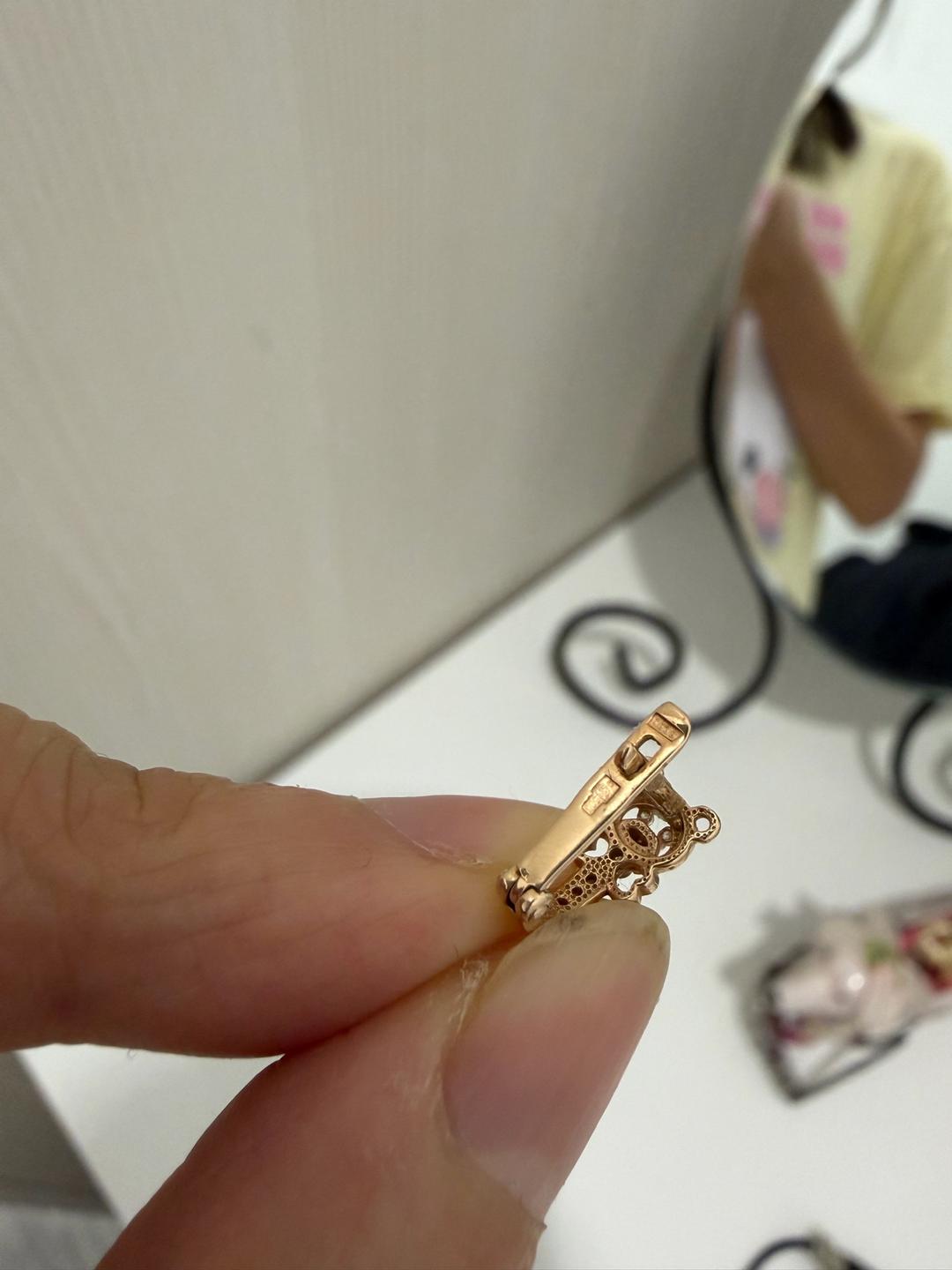 Золотые серьги с мишками — фото 2