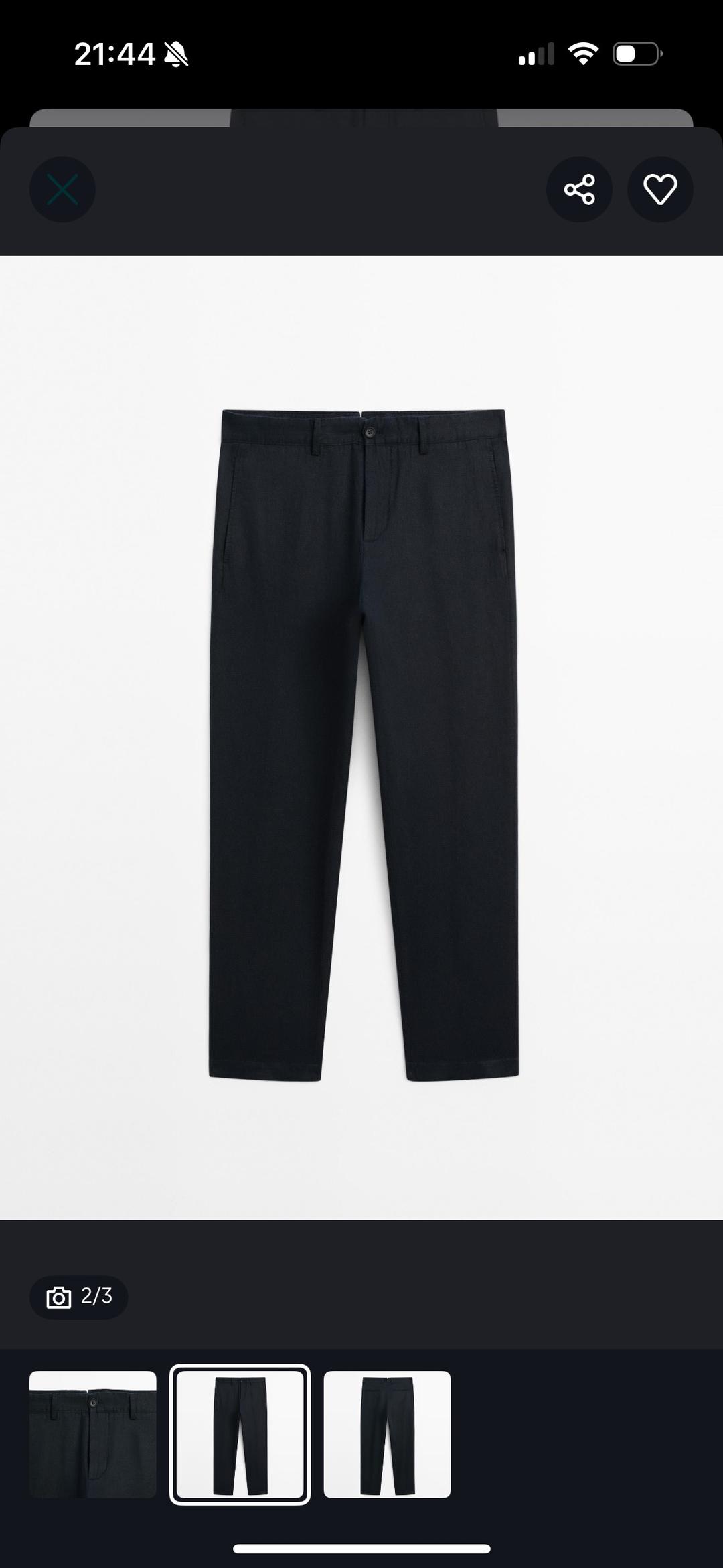 Massimo Dutti Брюки Massimo Duty мужские льняные — фото 2