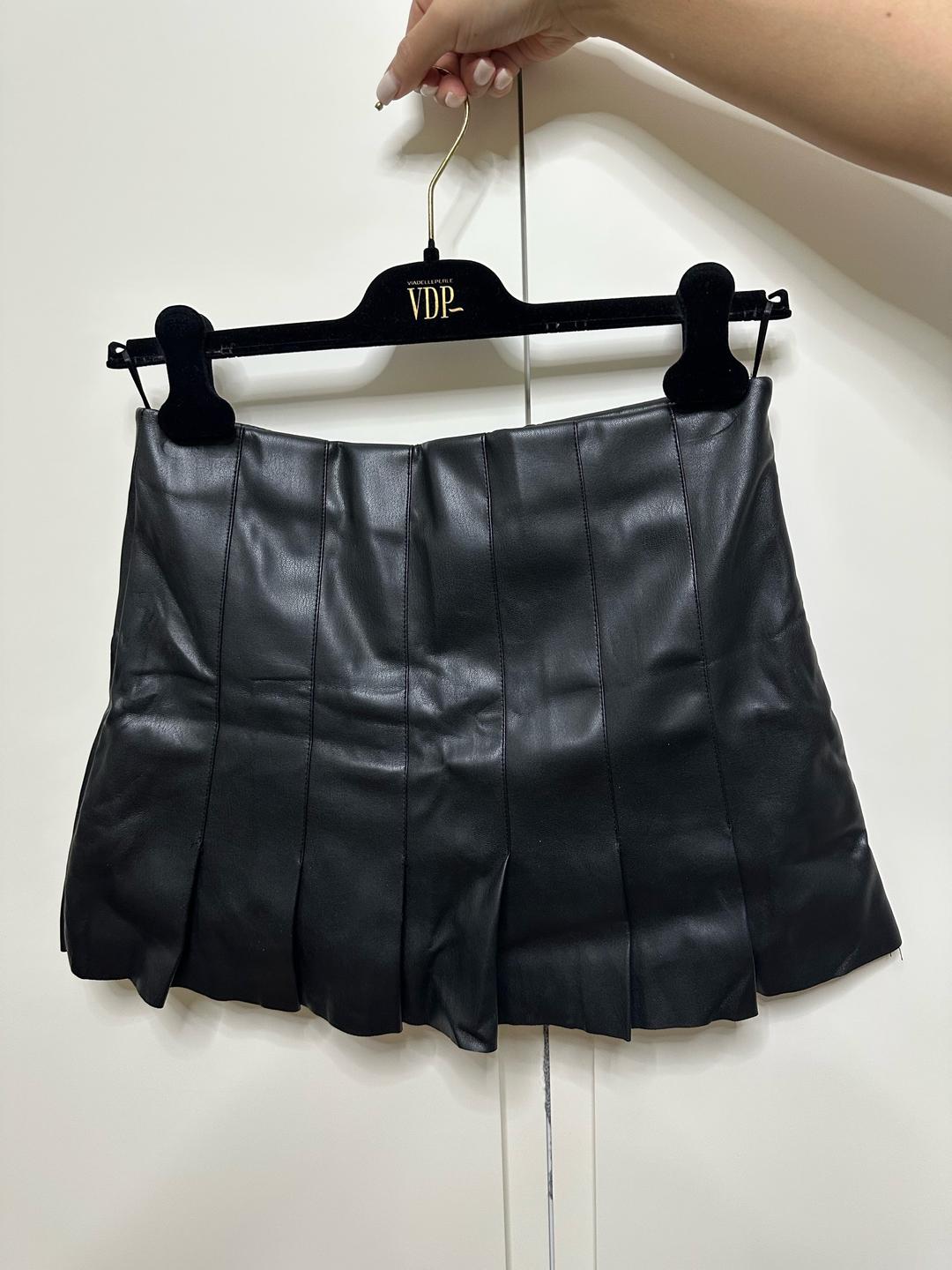 Zara юбка zara эко кожа — фото 2