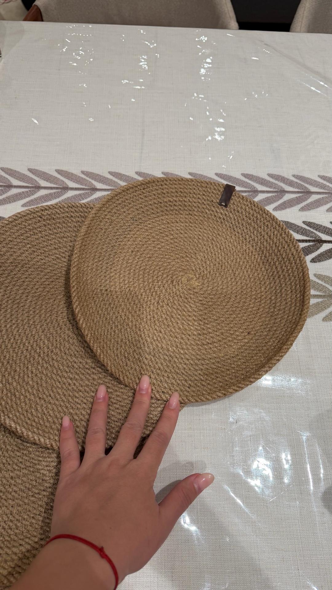 Handmade (ручная работа) Плейсматы, круглые сервировочные салфетки под тарелки — фото 2