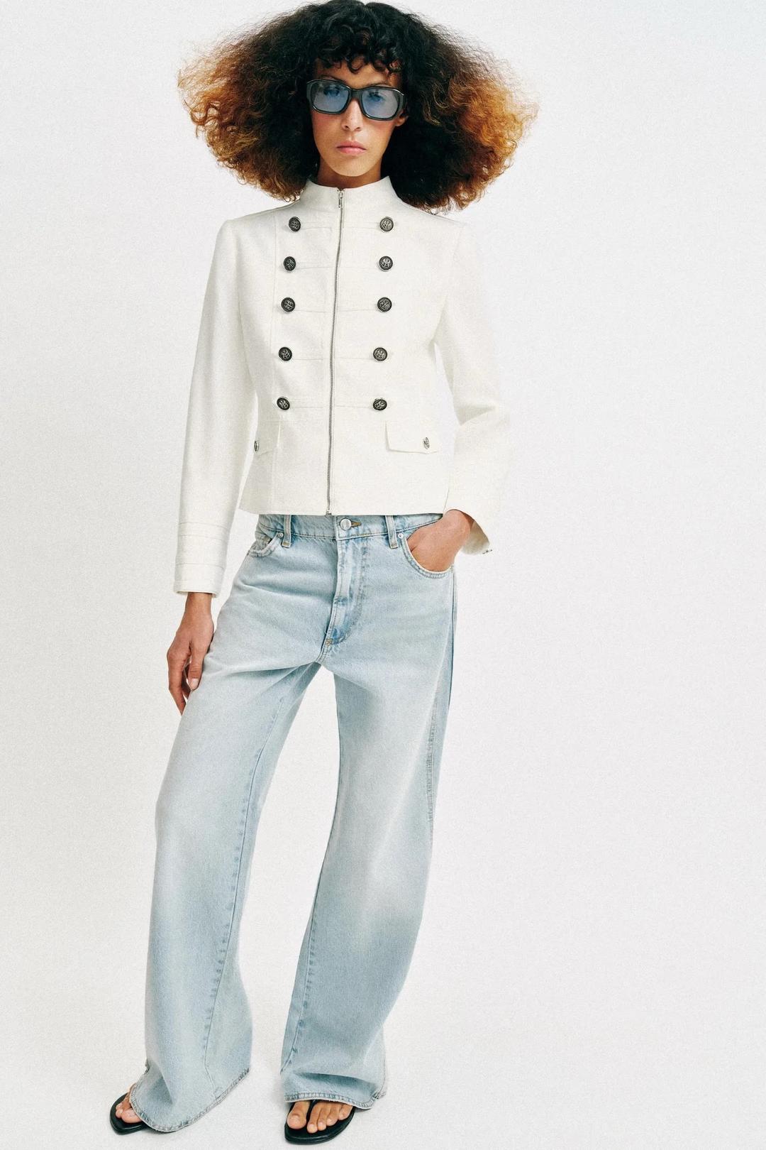 Zara Куртка ZARA в стиле милитари — фото 2