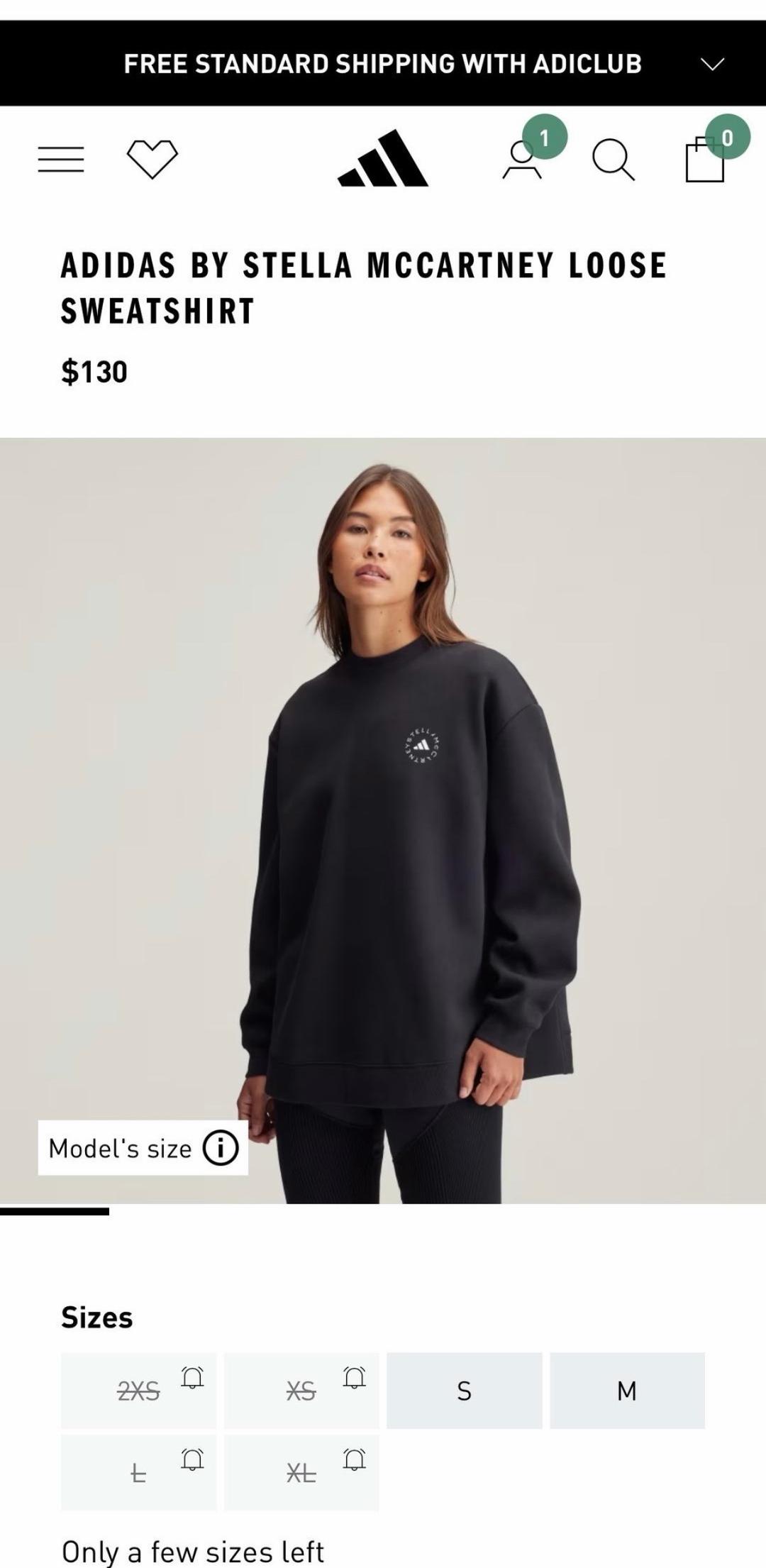 Stella McCartney Adidas Stella McCartney свитшот женский — фото 2