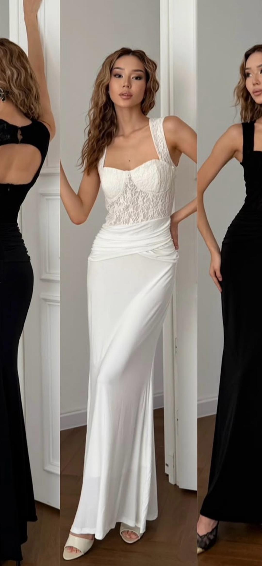 dress4you Платье с кружевным корсетным верхом — фото 2