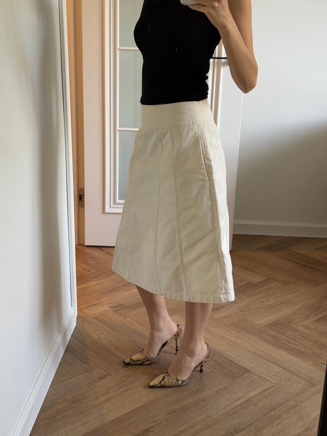 Margaret Howell Светлая юбка миди Margaret Howell — фото 2