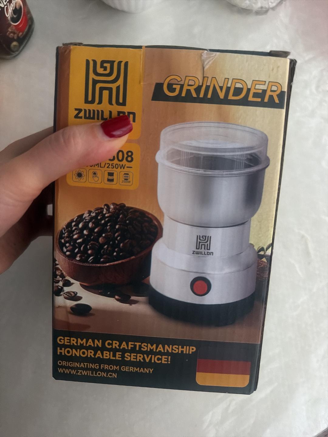 zwillon grinder Кофемолка серебристая новая — фото 2