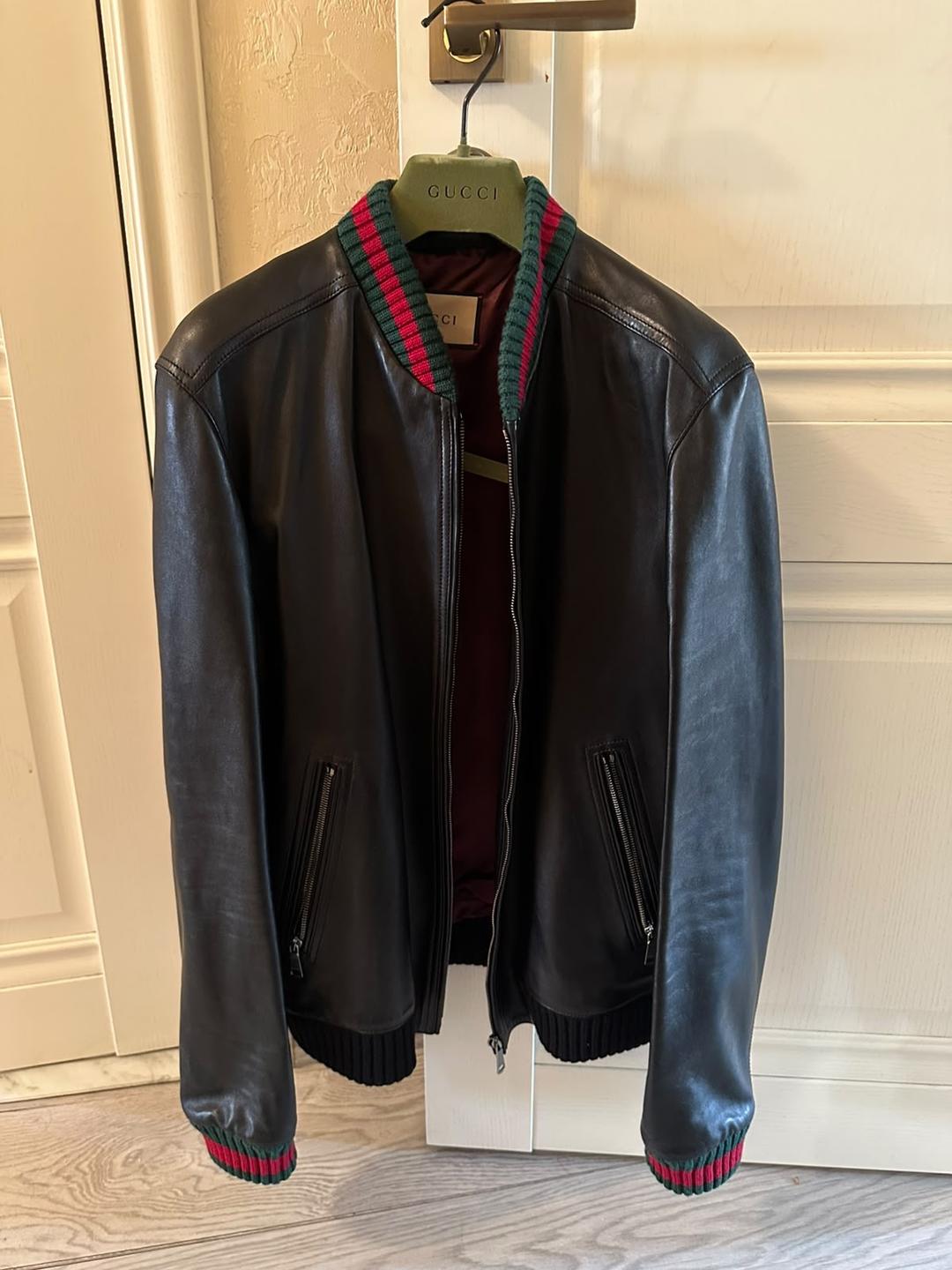 Gucci Кожаный бомбер Gucci — фото 2