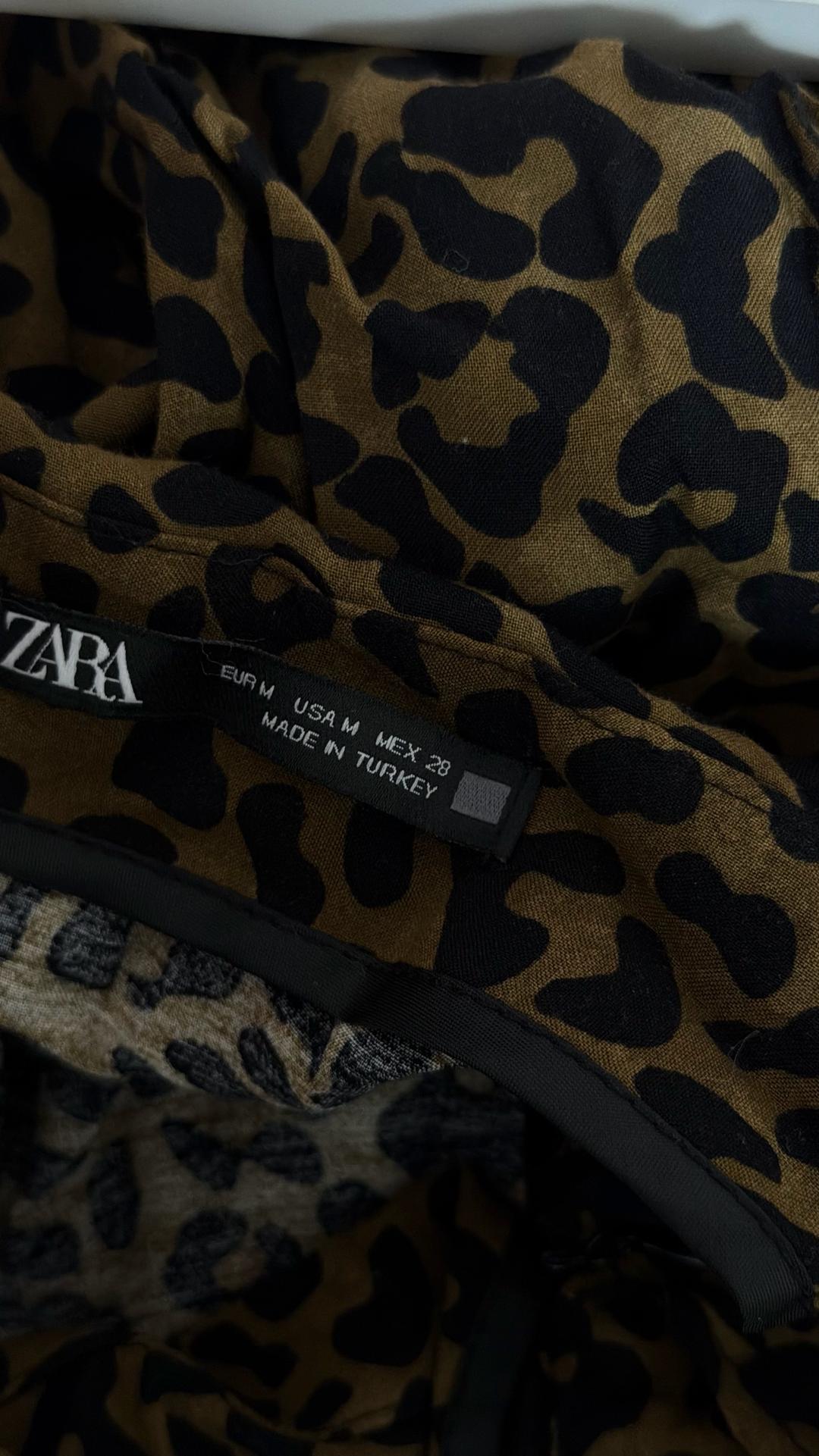 Zara Юбка Zara с леопардовым принтом — фото 2