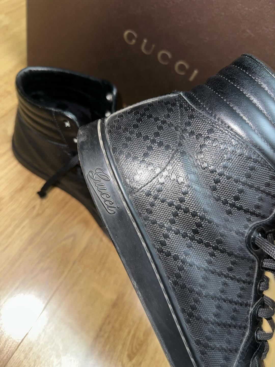 Gucci Gucci Diamanté Leather high top sneakers — фото 2