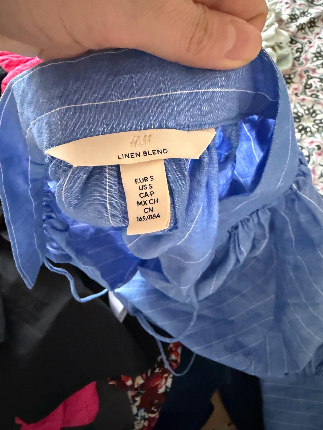 H&M Льняная блузка H&M — фото 2
