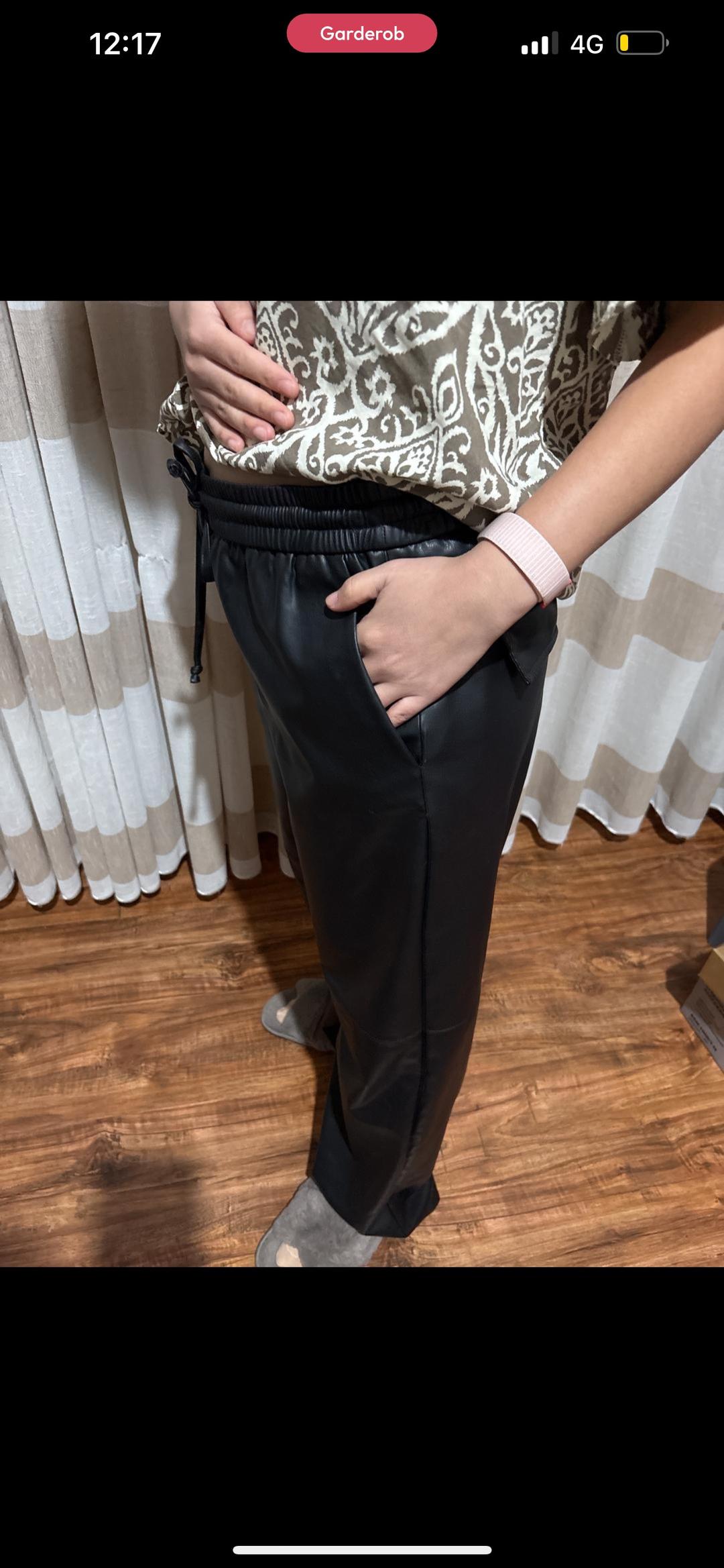 Zara Брюки ZARA из экокожи — фото 2