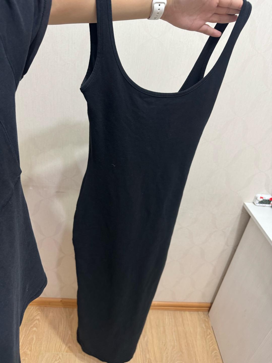 Bershka Черное облегающее платье — фото 2
