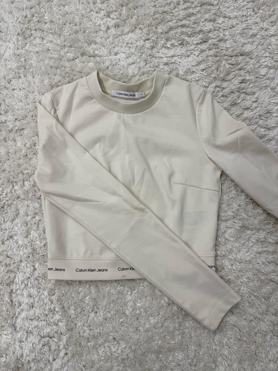 Calvin Klein Молочный лонгслив Calvin Klein — фото 2