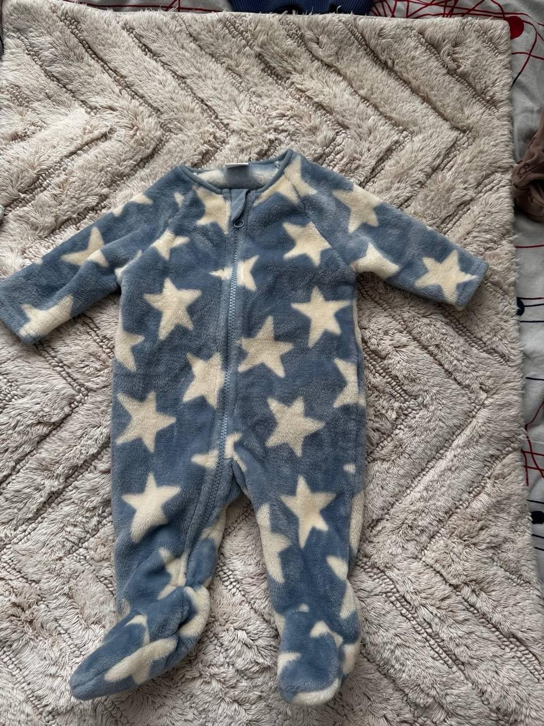 Next Тёплый флисовый слип/комбинезон NEXT Baby, 0–3 мес — фото 2
