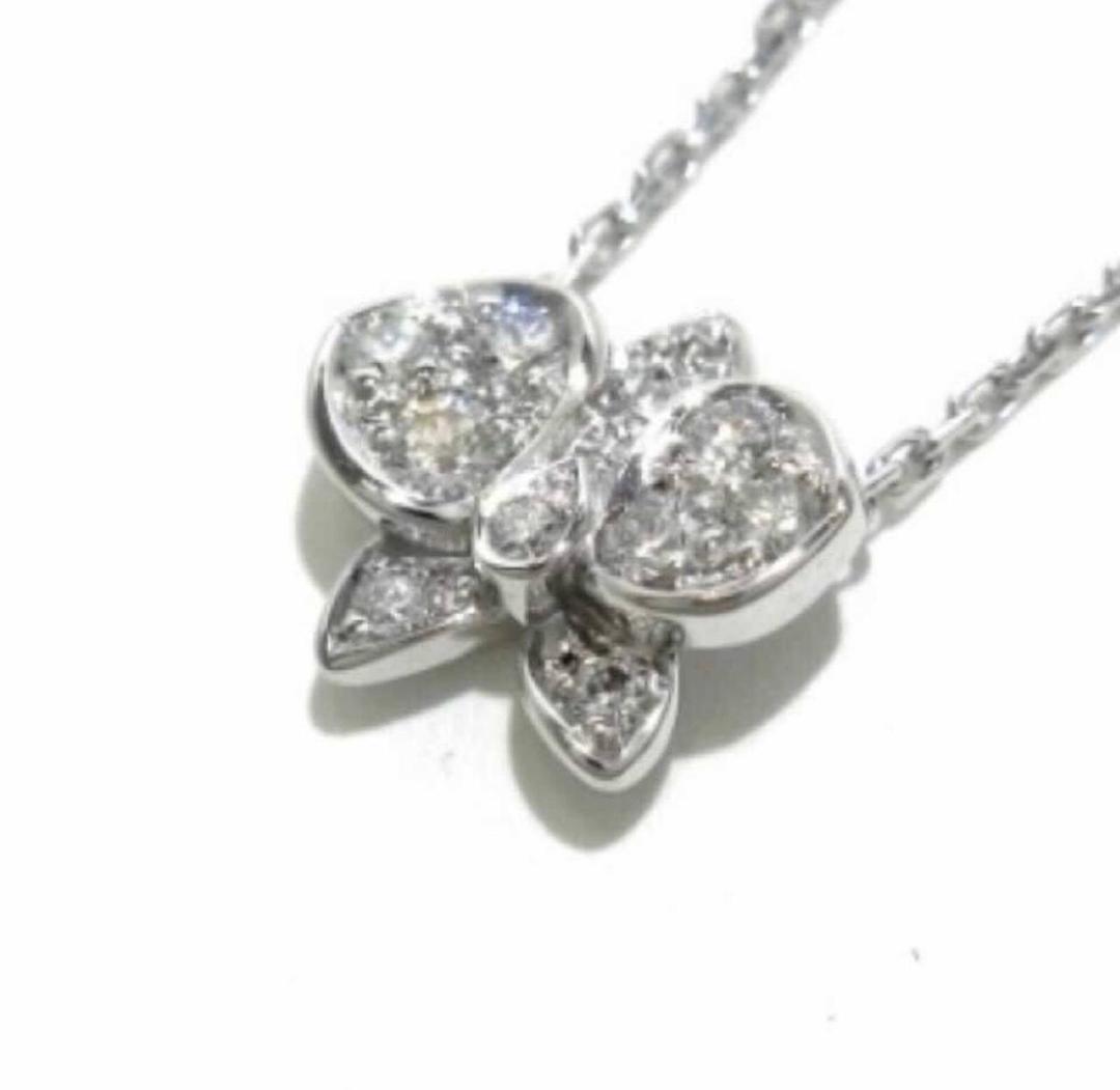 Cartier подвеска ОРХИДЕЯ белое золото — фото 2