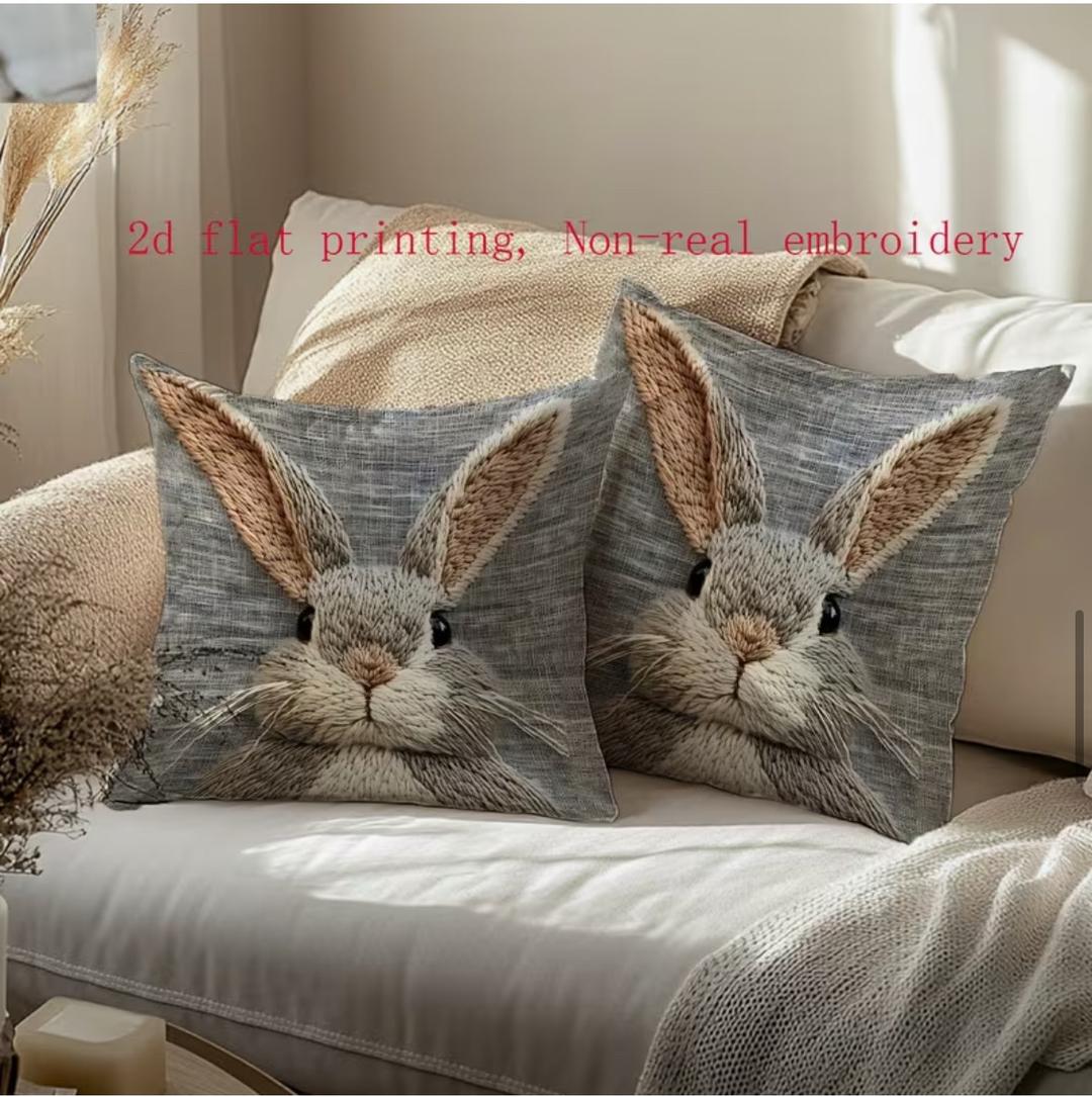 Нет бренда Наволочки 2 шт зайчики — фото 2