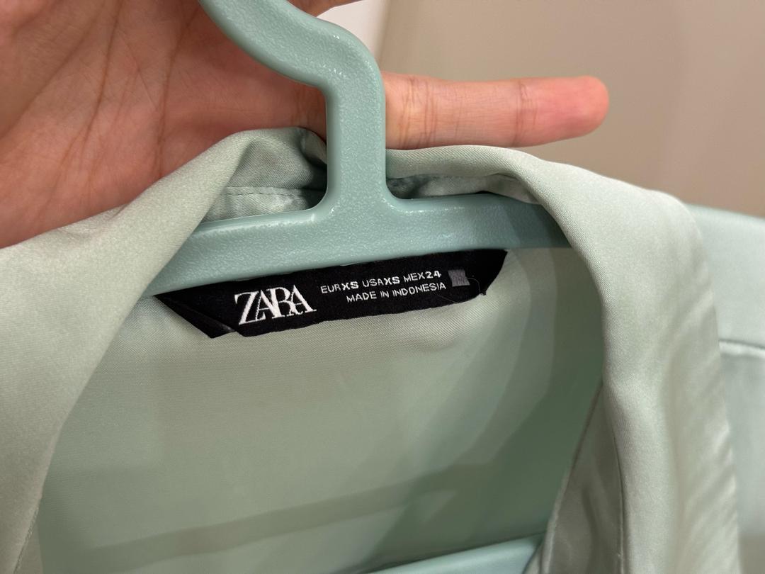 Zara Бирюзовая рубашка Zara — фото 2