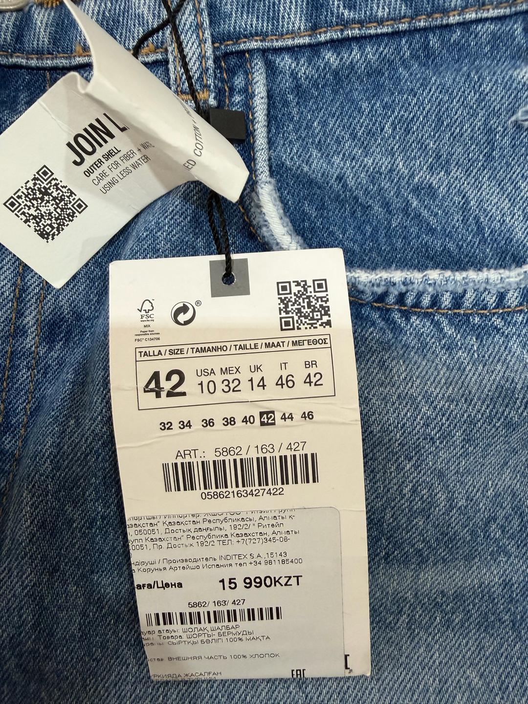 Zara Джинсовые шорты ZARA — фото 2