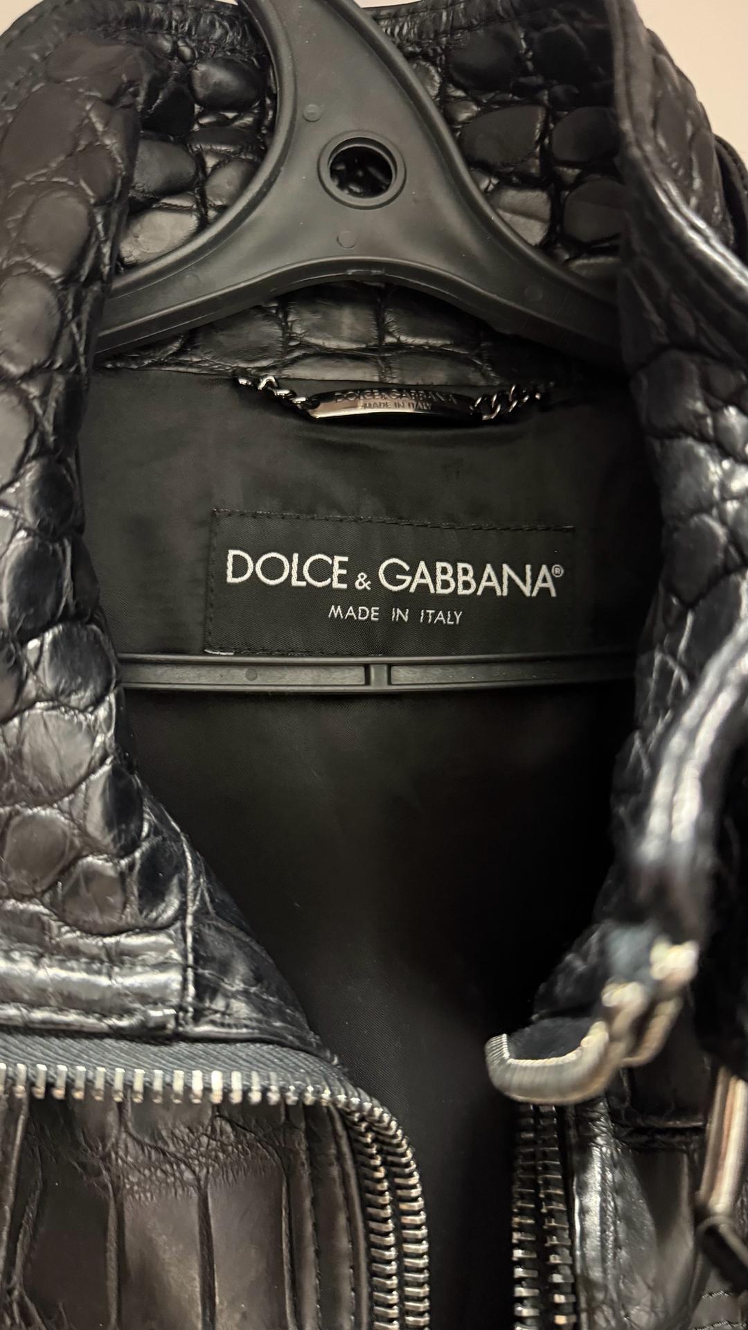 Dolce & Gabbana Кожаная куртка Dolce & Gabbana оригинал — фото 2