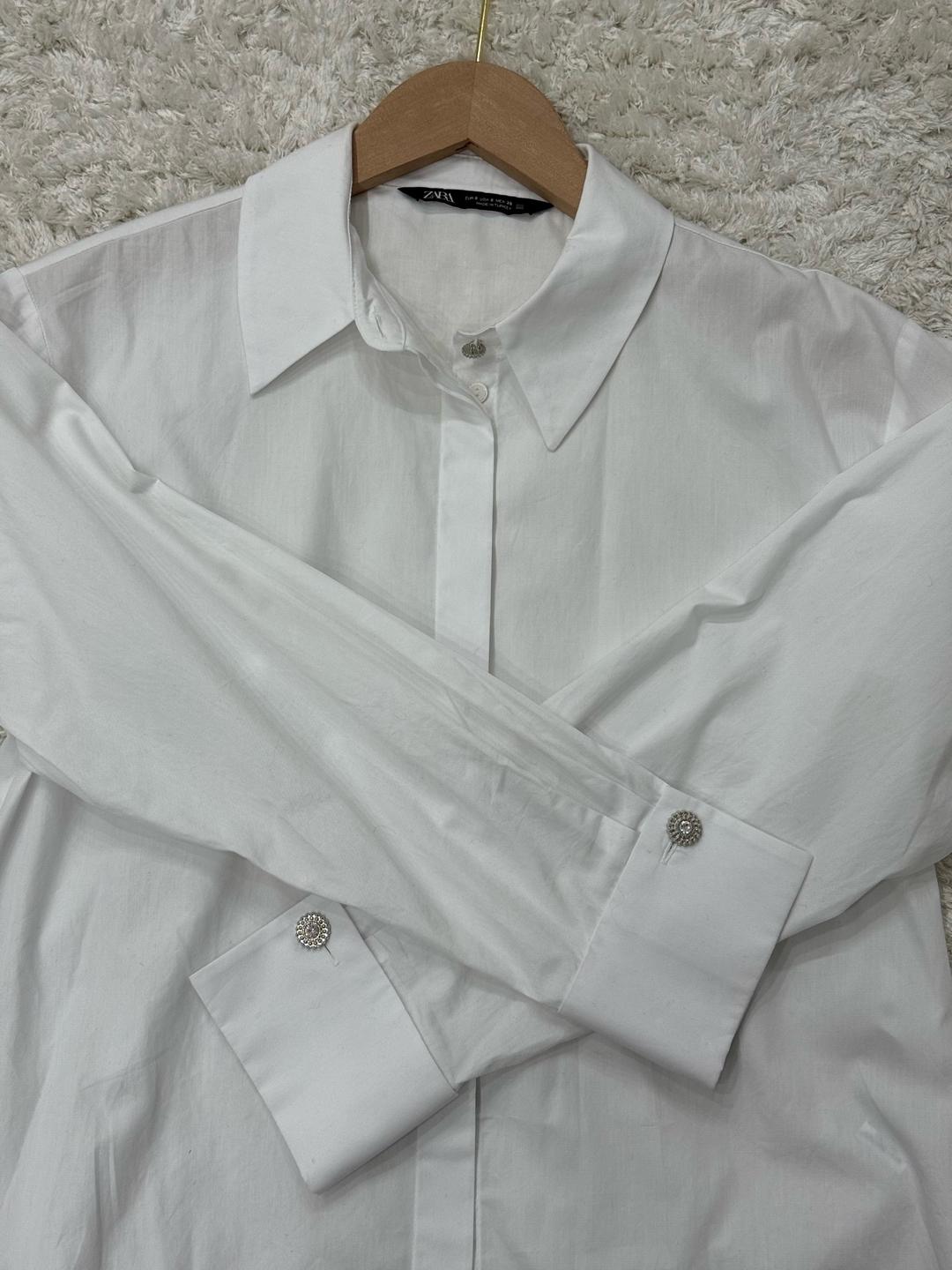 Zara Белая рубашка Zara — фото 2
