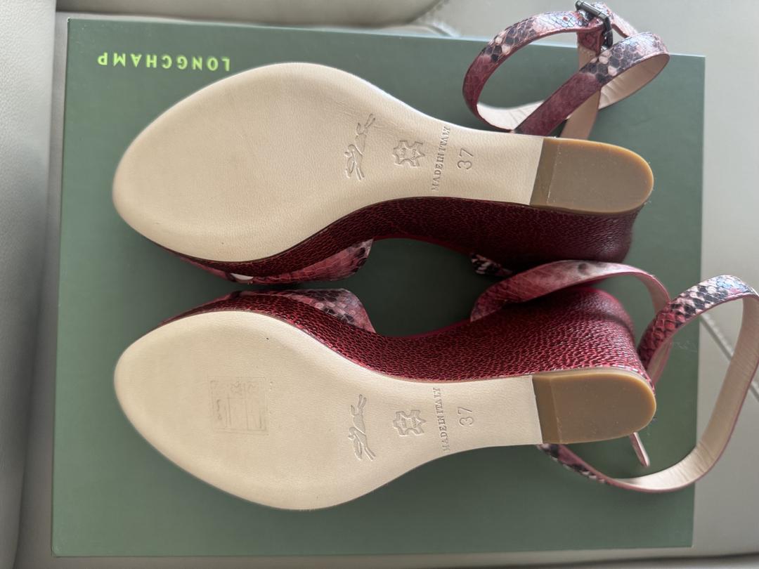 Longchamp Босоножки на танкетке Longchamp — фото 2