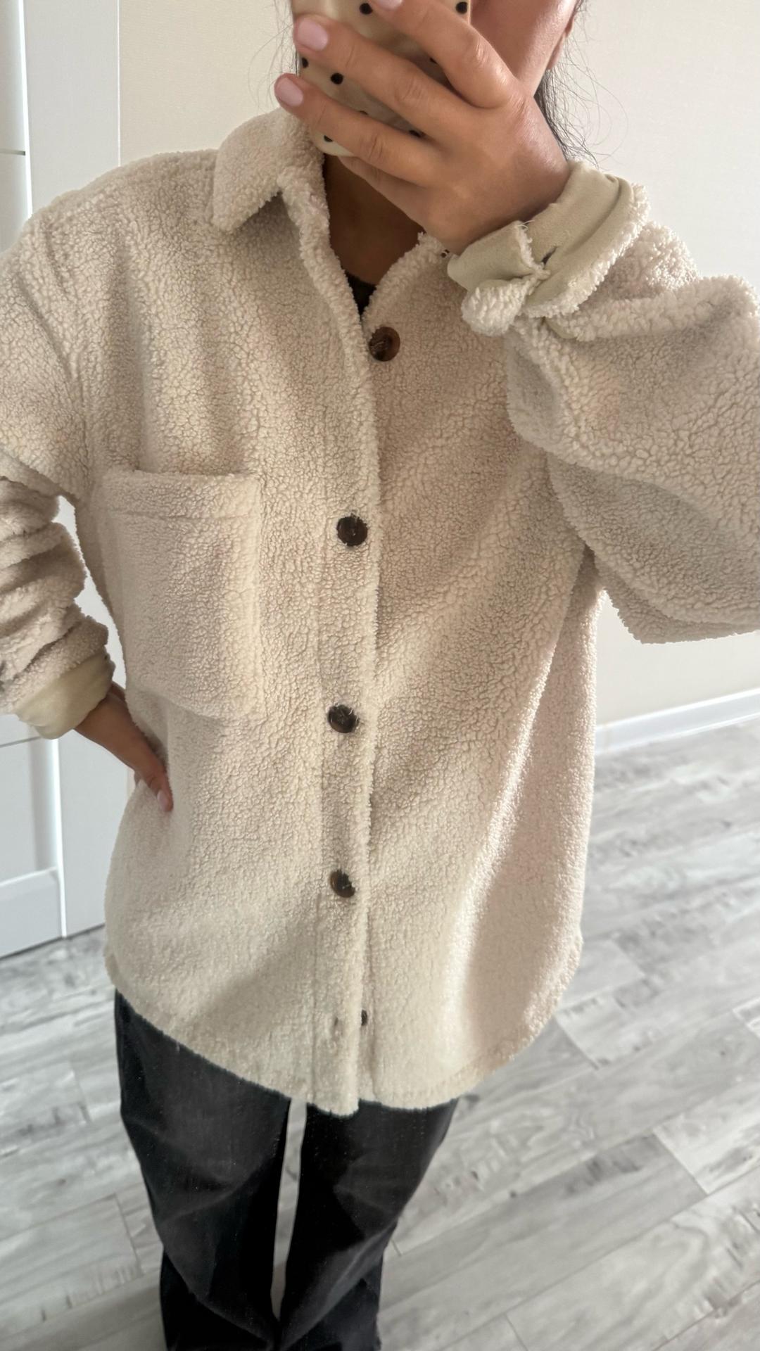 Zara Куртка под овчину — фото 2