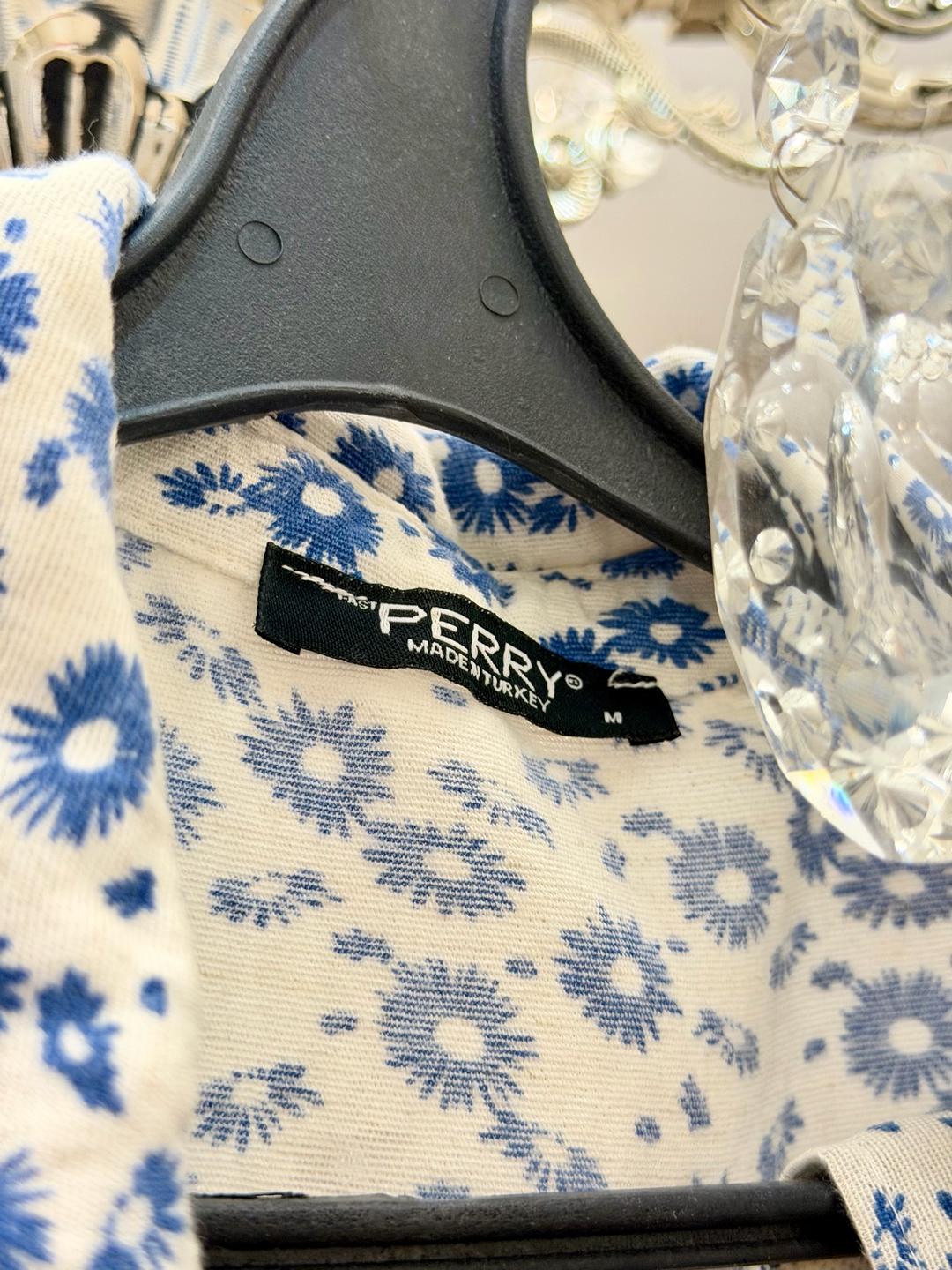 Perry Ellis Платье в цветочек с ремешком — фото 2