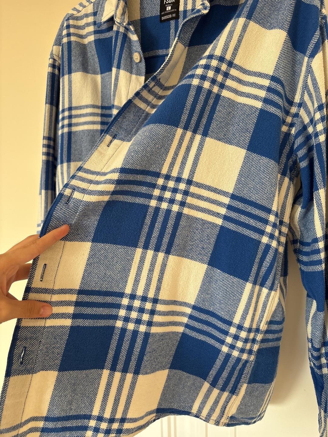 Рубашка в клетку oversize fit — фото 2