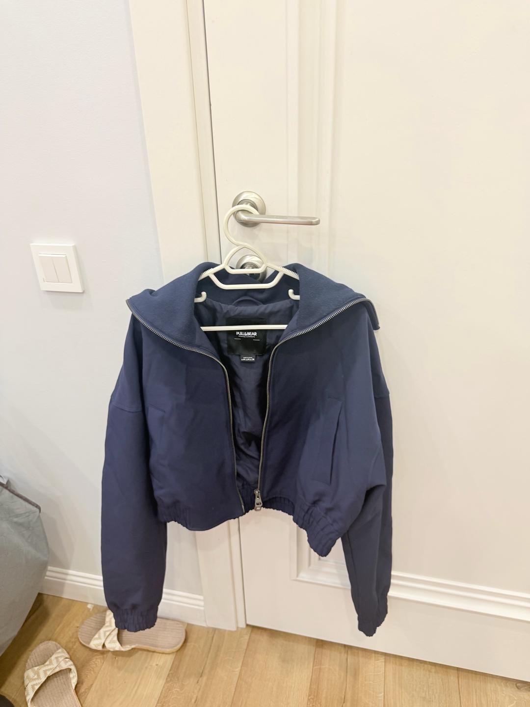 Pull & Bear Синий бомбер PULL&BEAR — фото 2