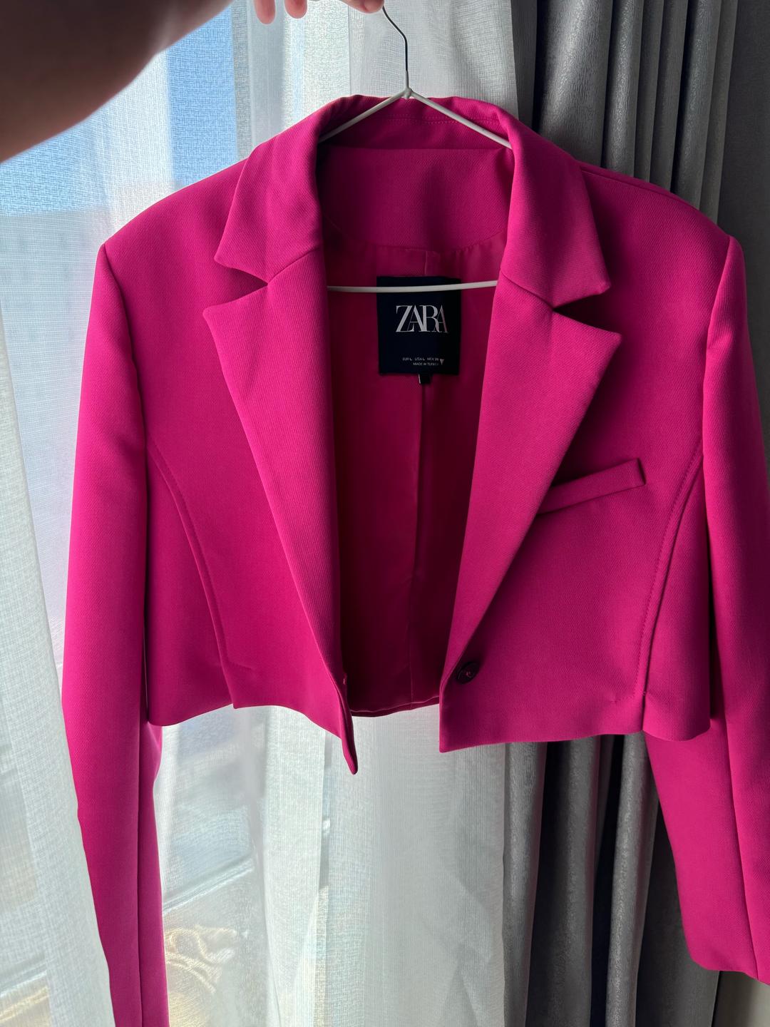 Zara Пиджак Зара розовый — фото 2
