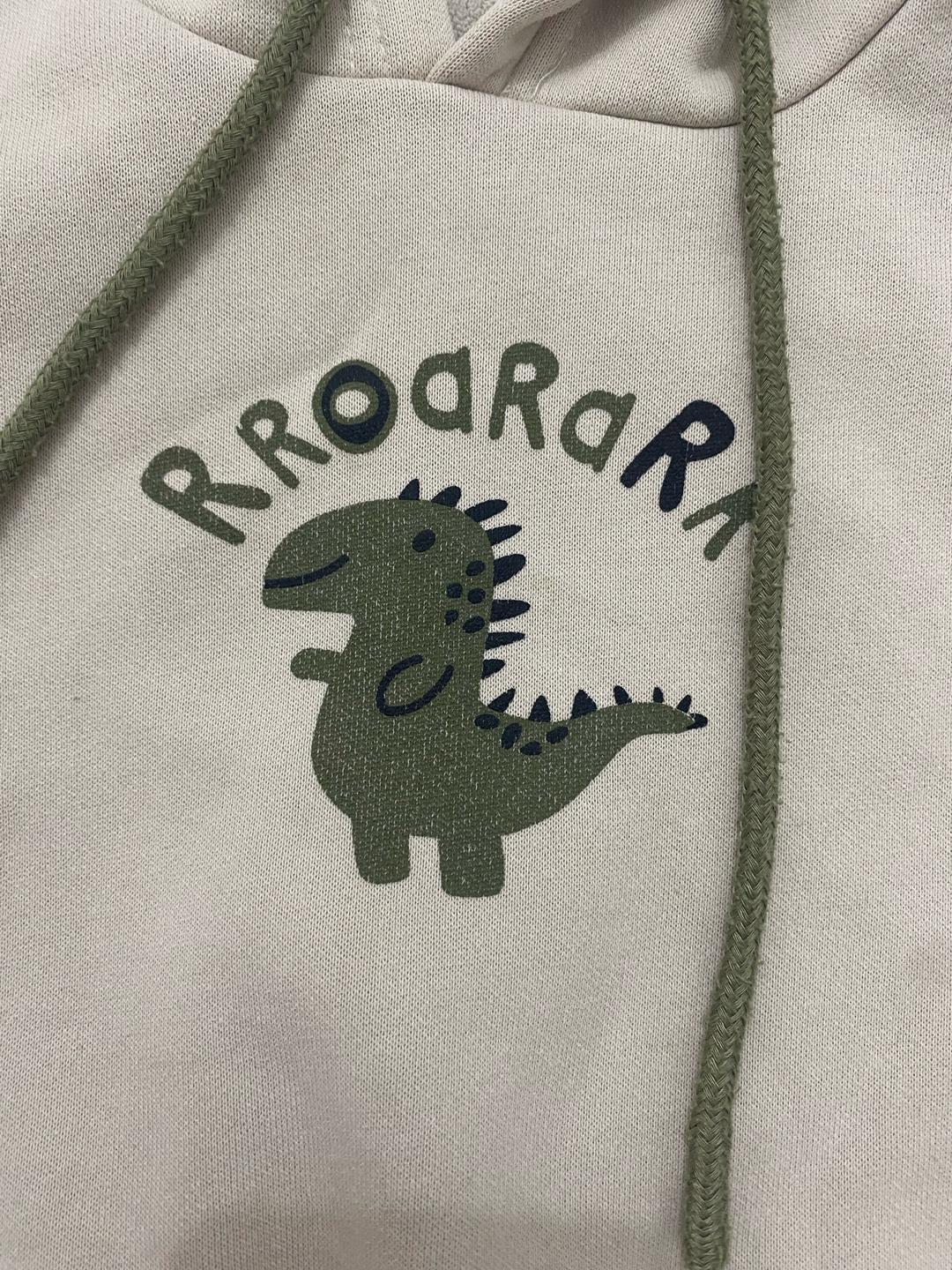 Нет бренда Крутой и теплый костюм-двойка с динозавриком! 🦖 Стиль и уют для малыша — фото 2