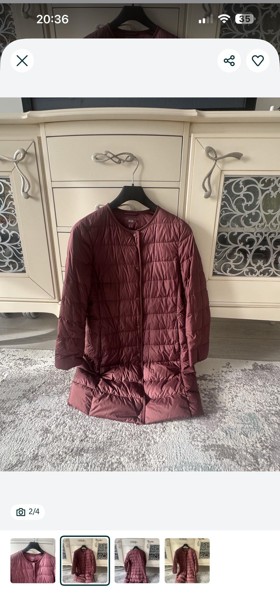 Uniqlo Стеганое пальто Uniqlo — фото 2