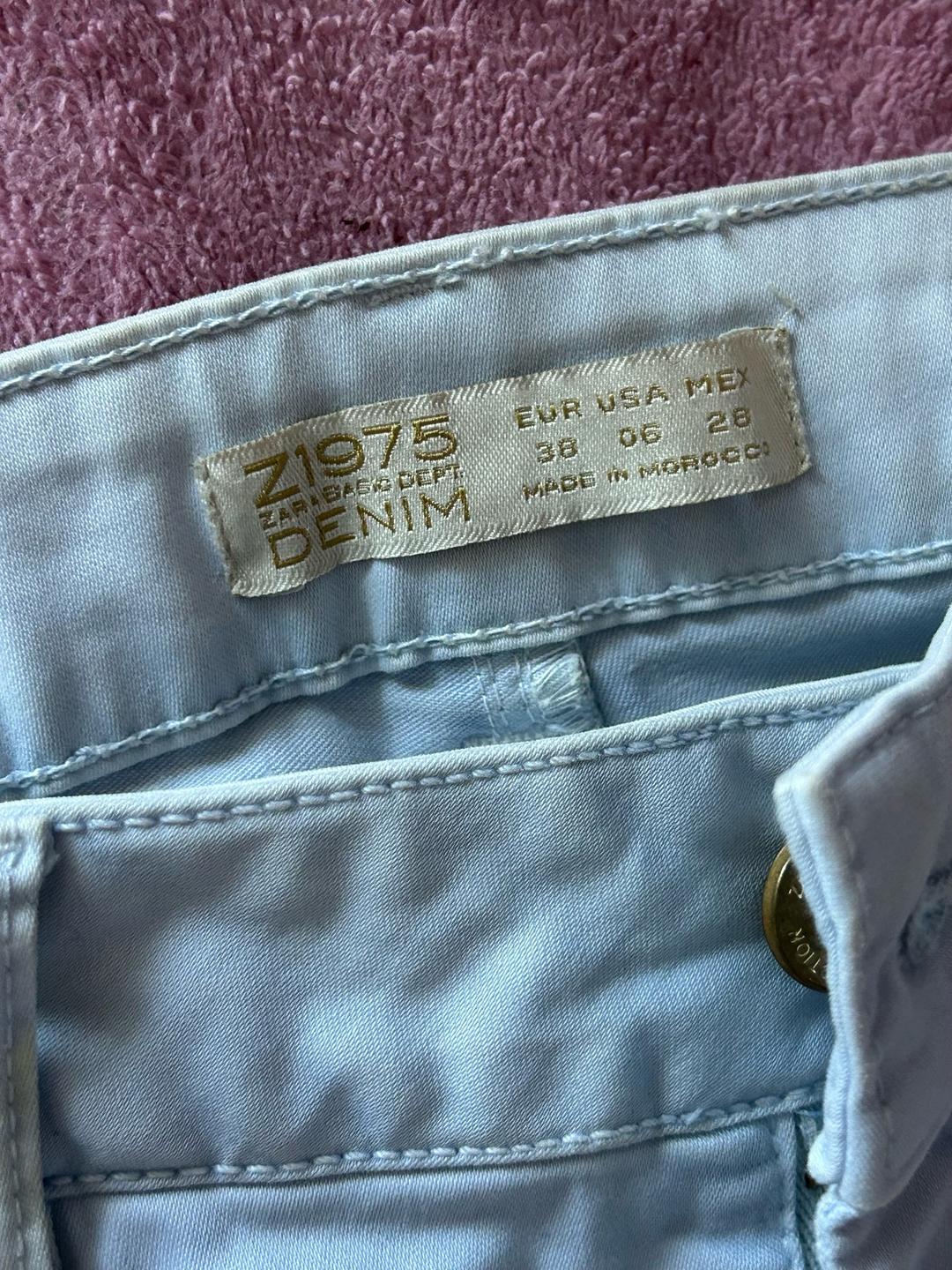Zara Голубые брюки Зара — фото 2