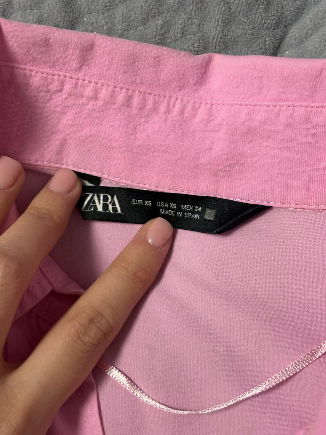 Zara Розовая рубашка ZARA — фото 2