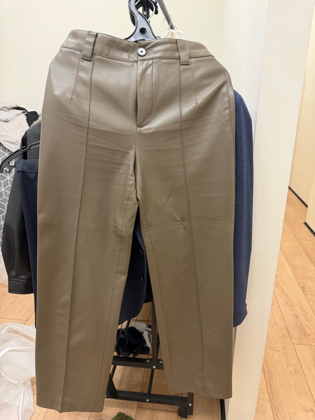 Zara Кожаные брюки Zara — фото 2
