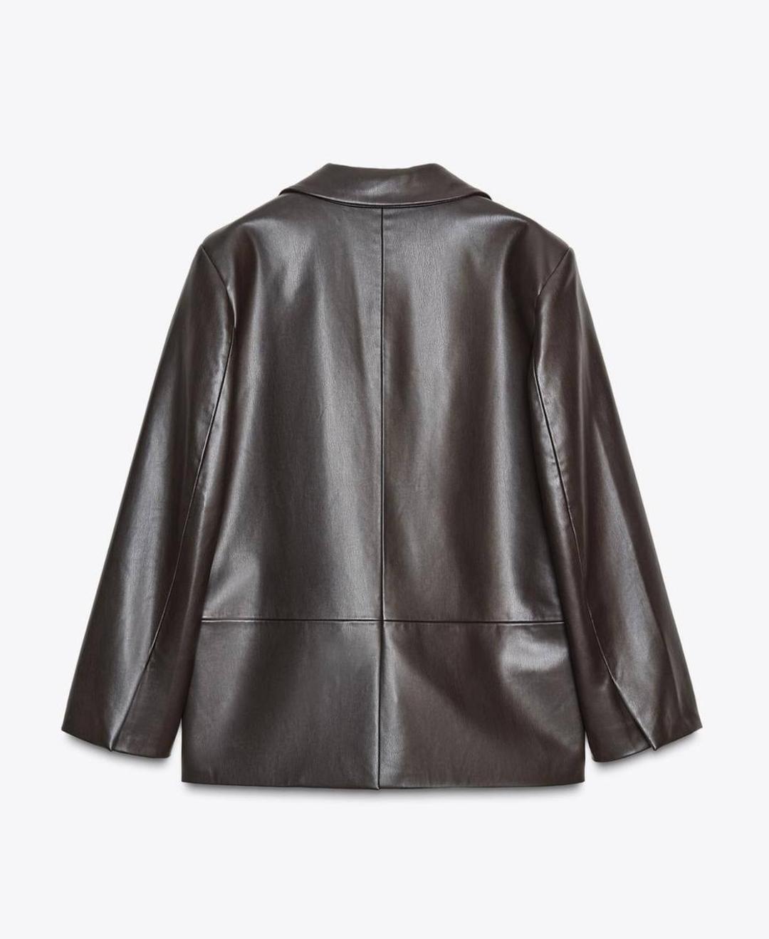 Zara Пиджак ZARA из искусственной кожи — фото 2