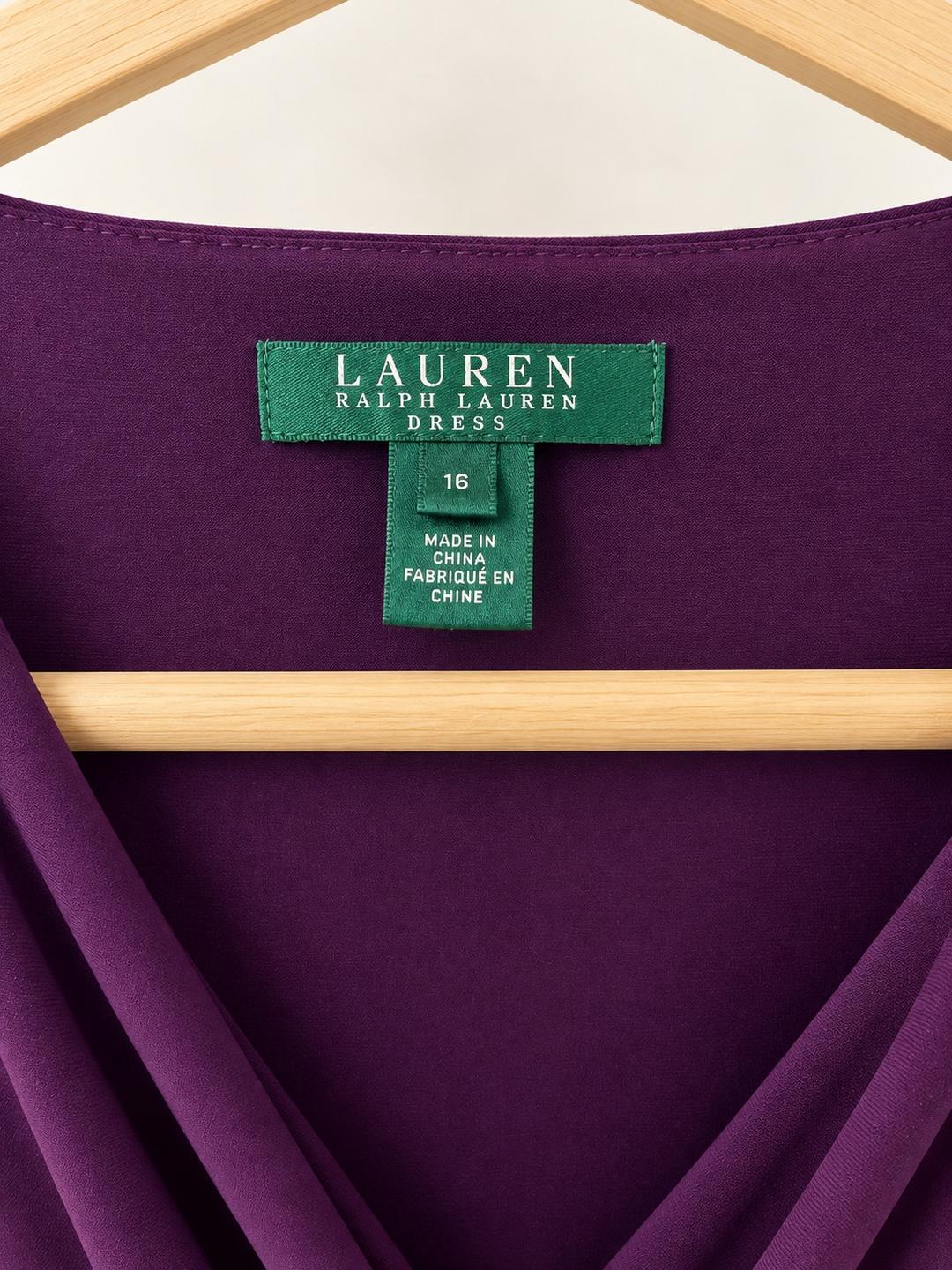 Lauren Ralph Lauren Фиолетовое платье Lauren Ralph Lauren с драпировкой 💜✨ — фото 2