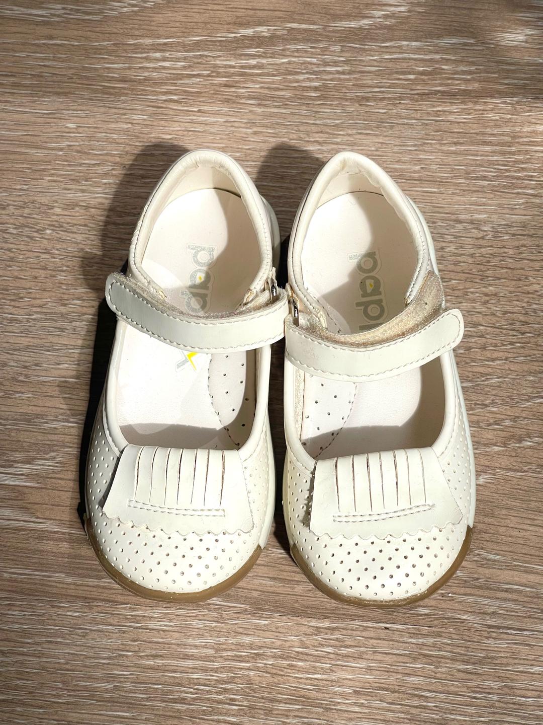 Нет бренда Кожаные туфли для девочки Malak Baby, белые — фото 2