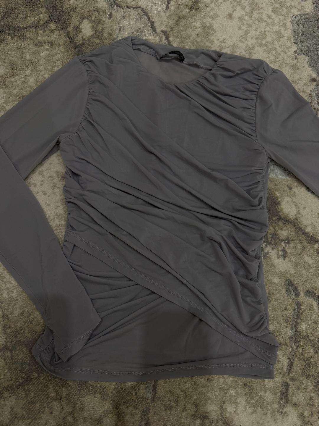 Zara Топ с драпировкой — фото 2