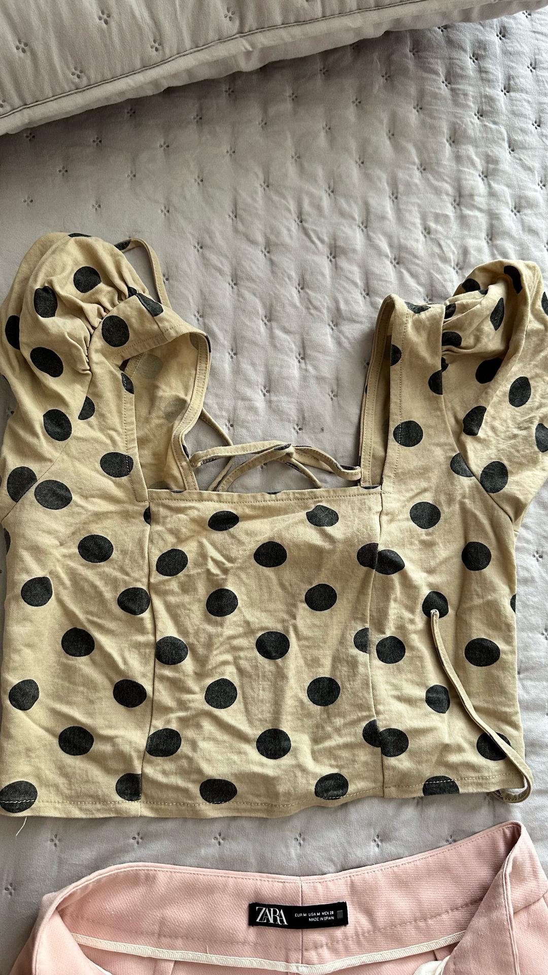 Zara Топ в горошек — фото 2