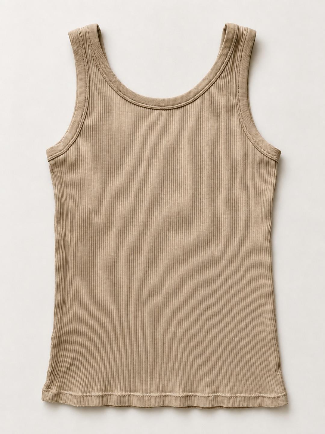 Uniqlo Бежевая майка UNIQLO — фото 2