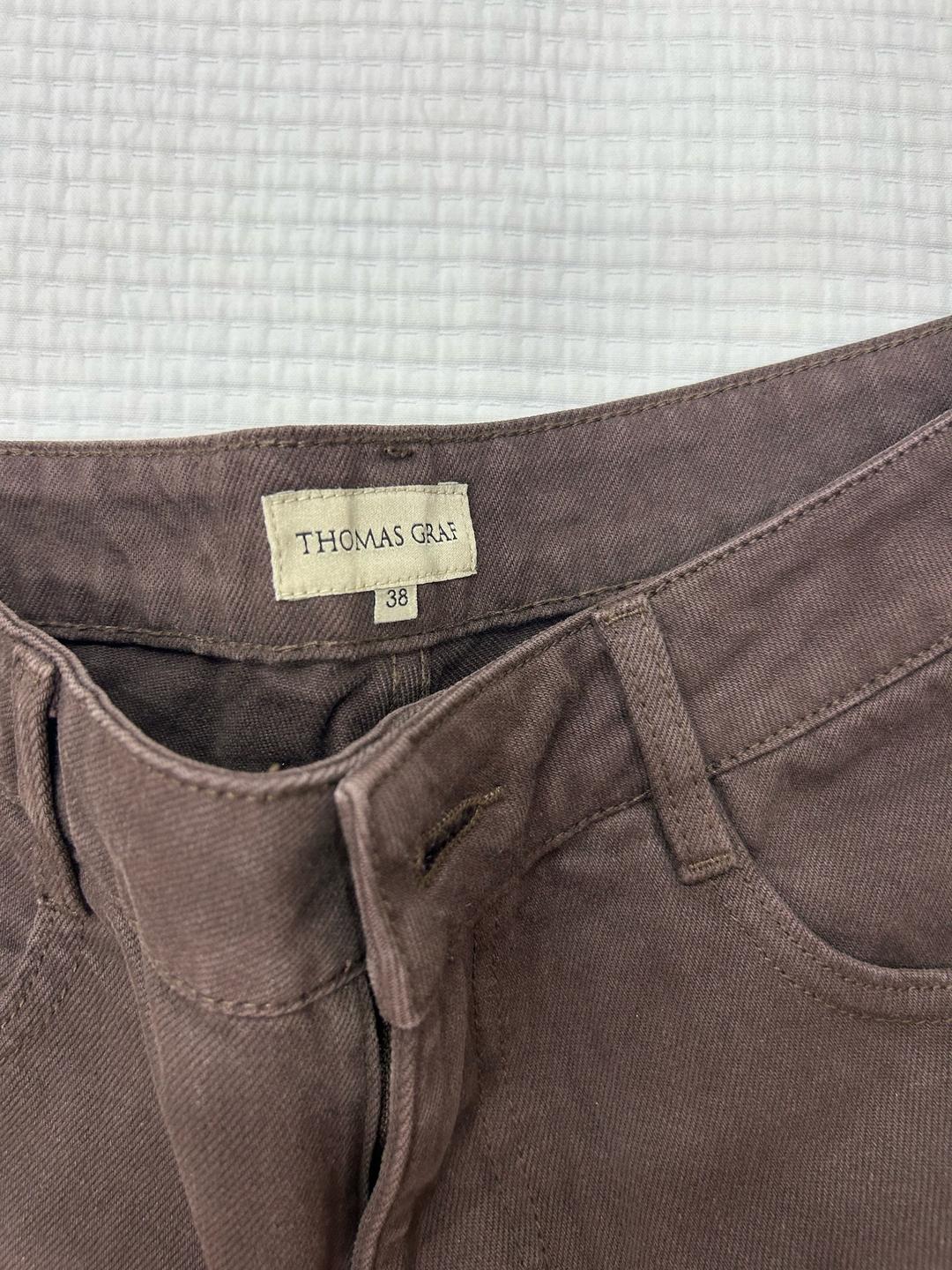 THOMAS GRAF Коричневые джинсы бренда Thomas Graf 38 размера. — фото 2