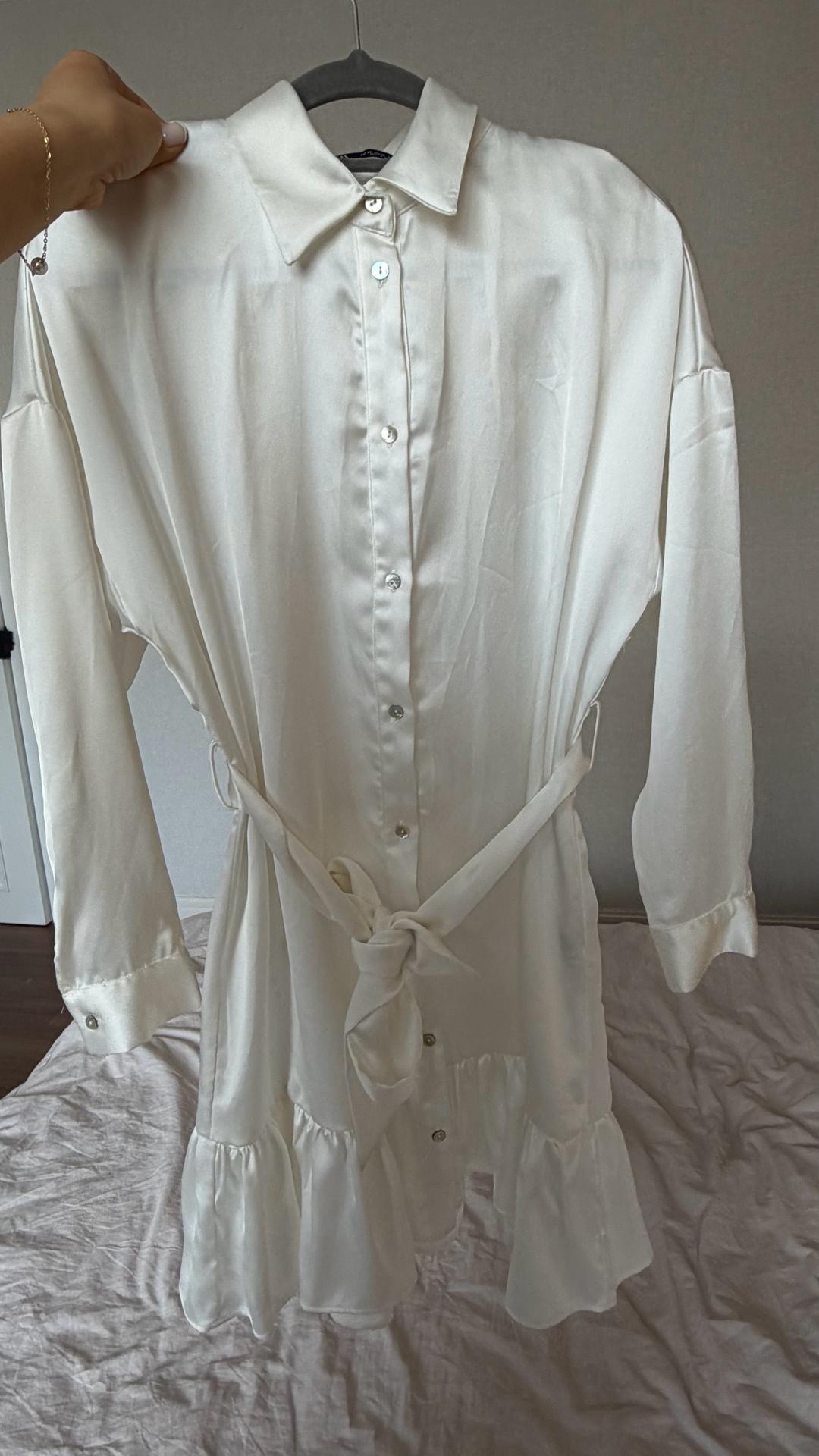 Zara Белое платье Зара — фото 2