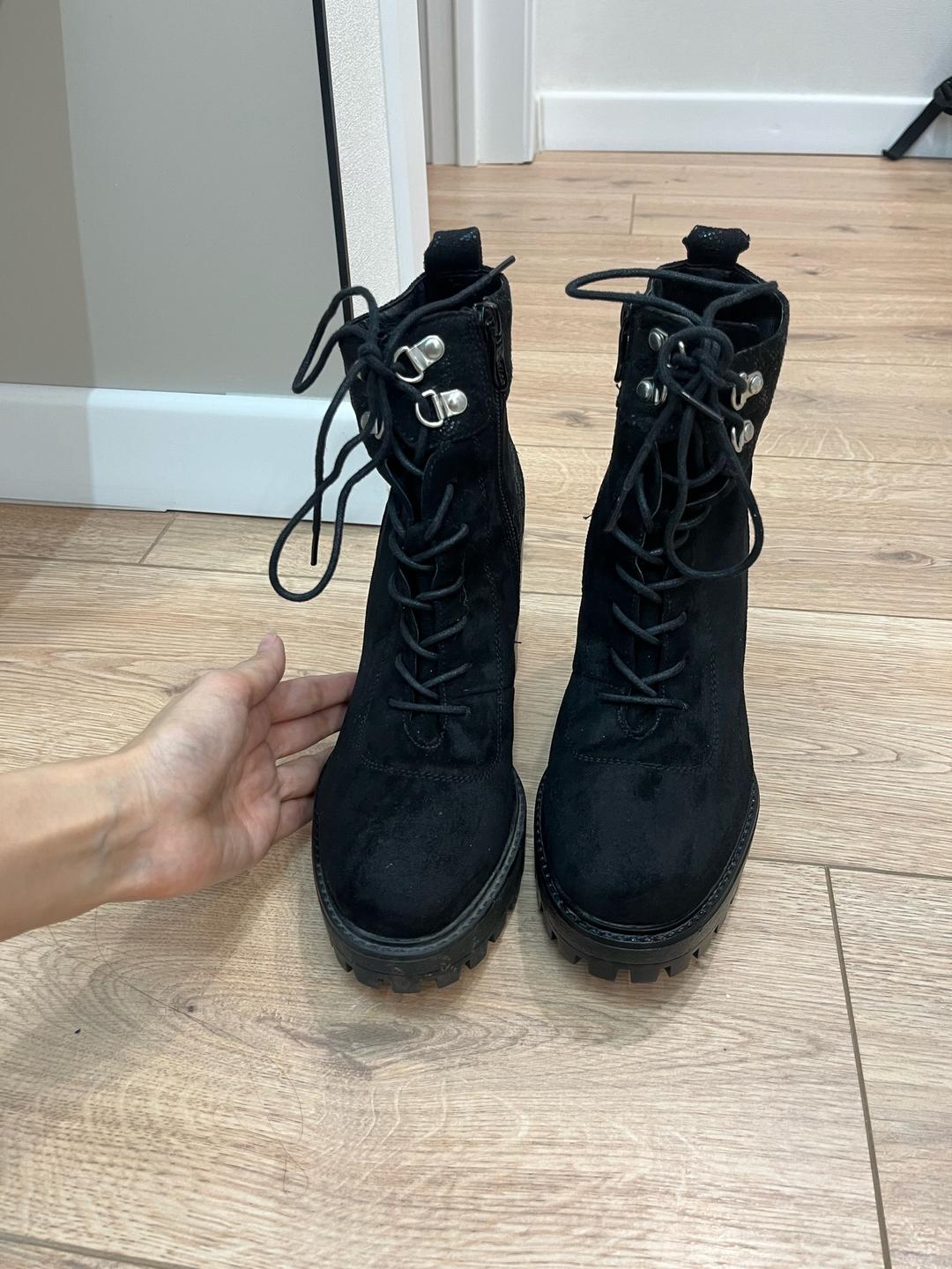 Deezee женские ботильоны на массивном каблуке в стиле: combat boots — фото 2