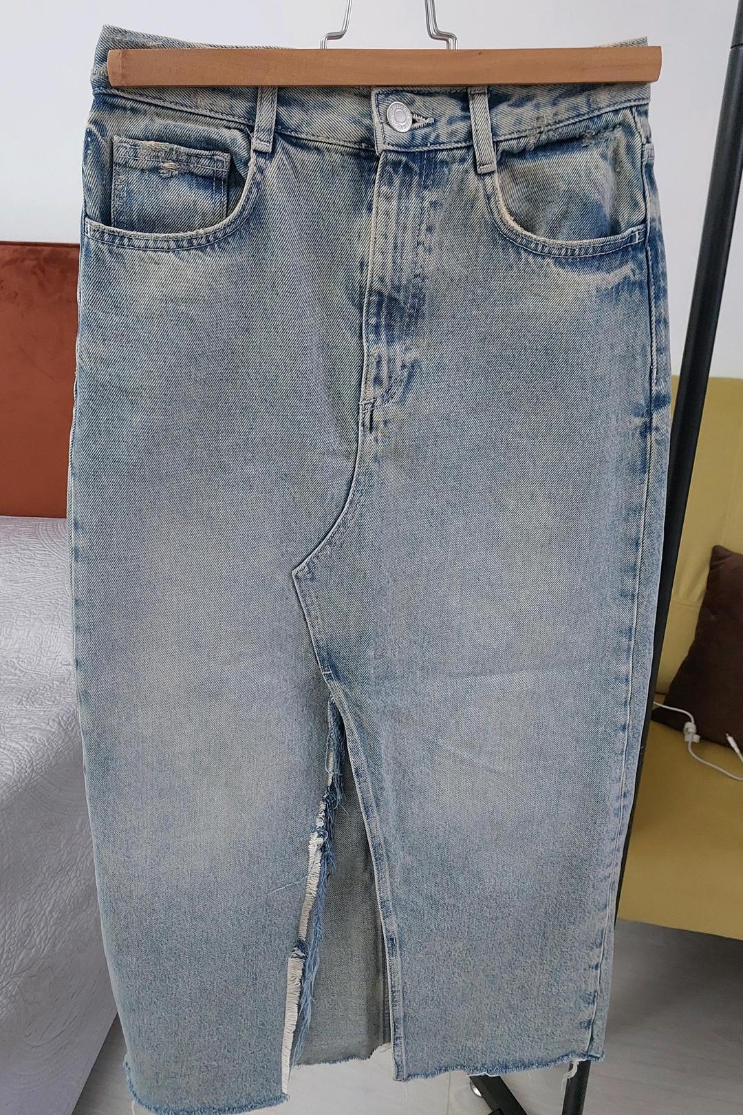 Zara Женская джинсовая юбка — фото 2