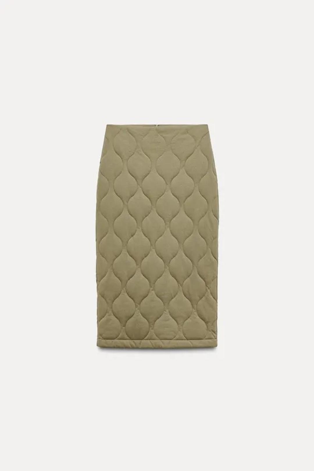 Zara Стёганая юбка — фото 2