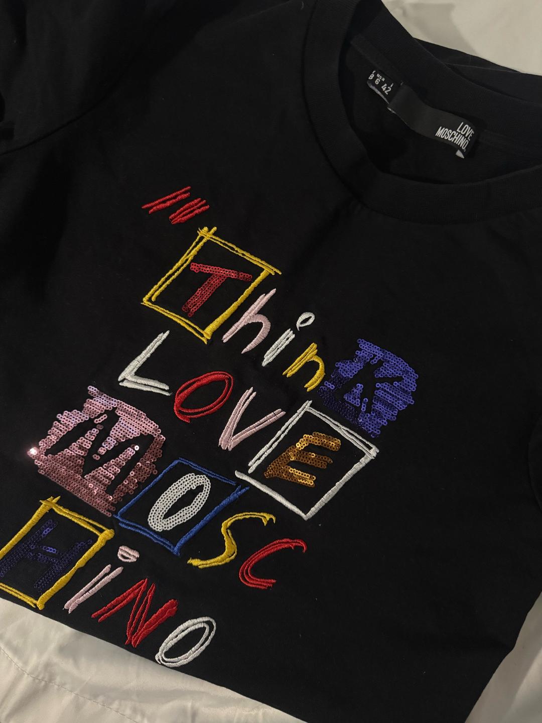 Moschino Черное платье-туника — фото 2