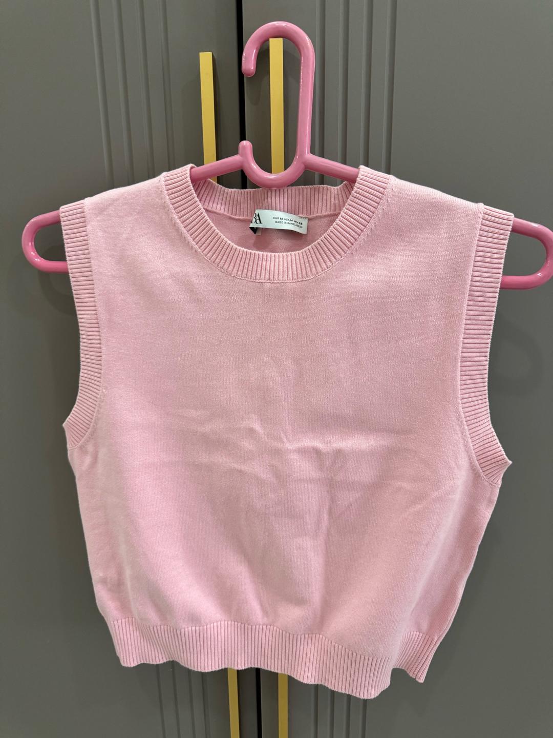 Zara Топ розовый — фото 2