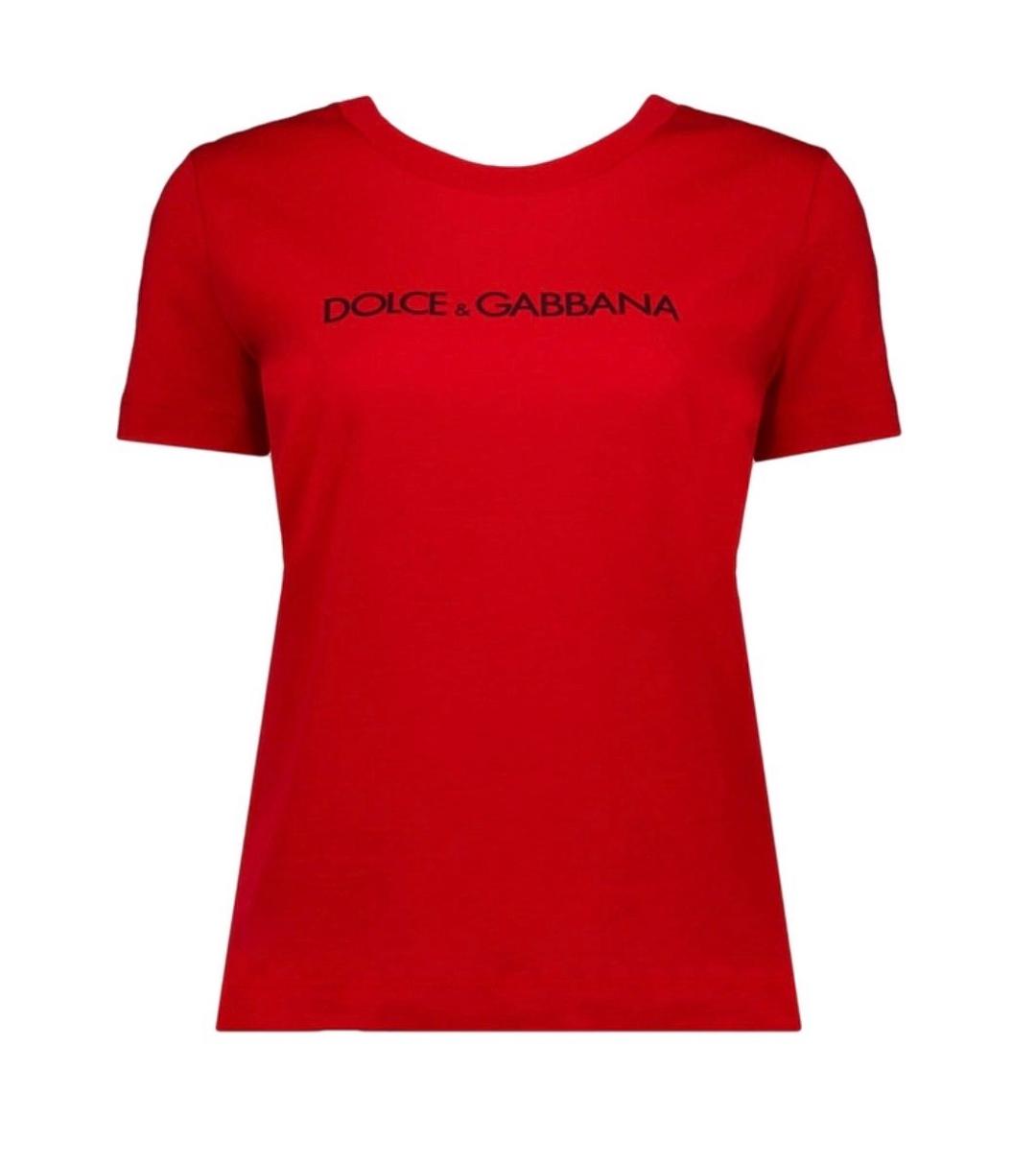 Dolce & Gabbana Красная футболка Dolce & Gabbana — фото 2
