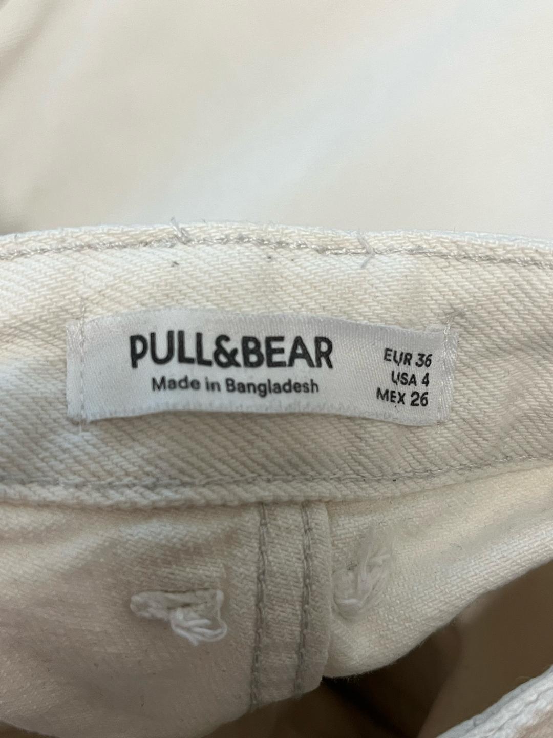Pull & Bear Джинсы белые PULL&BEAR — фото 2