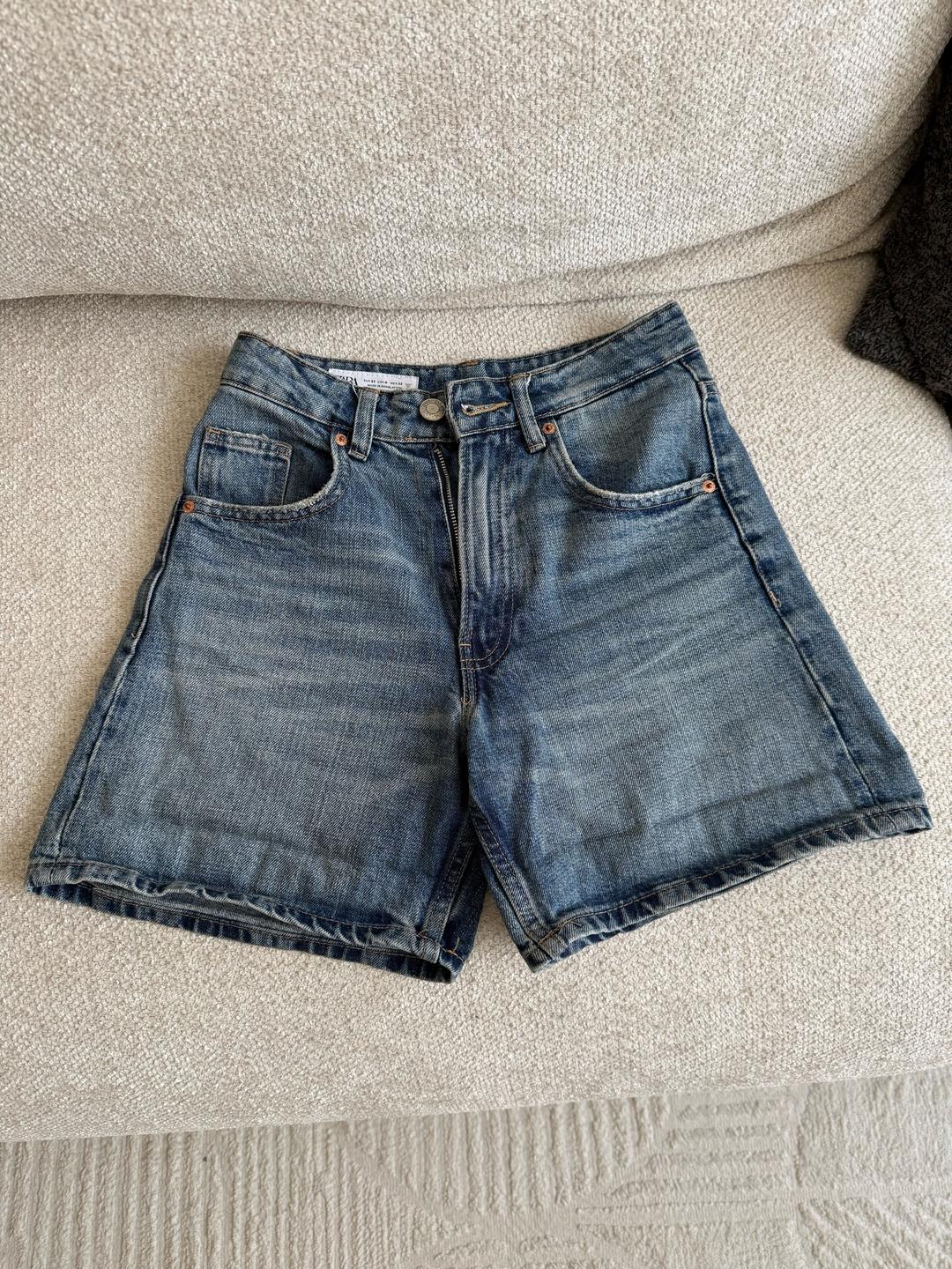 Zara Джинсовые шорты ZARA — фото 2